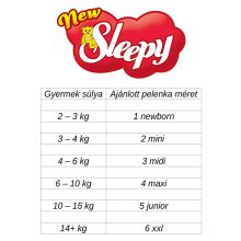 New Sleepy pelenka STD Újszülött 1 (2-5)(13db)