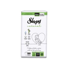 Sleepy Natural Bambusz pelenka 1-Újszülött (2-5)(40db)