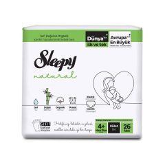 Sleepy Natural Bambusz bugyipelenka 4+-Maxi+ (9-16)(26db)