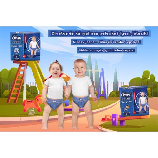 Sleepy JEANS körben gumis bugyipelenka Junior 5 (11-18)/24db