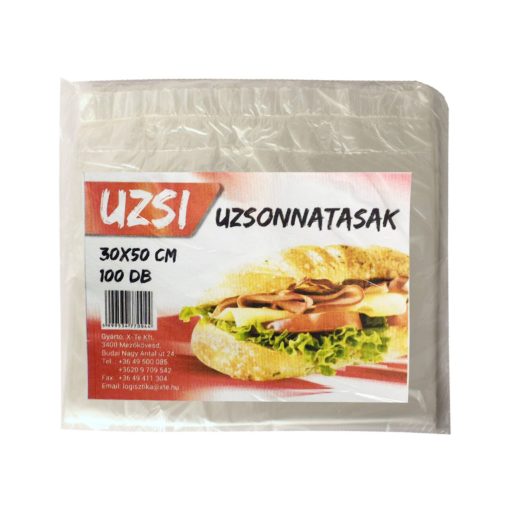 Uzsi uzsonnás tasak 6L 30x50cm - 100db