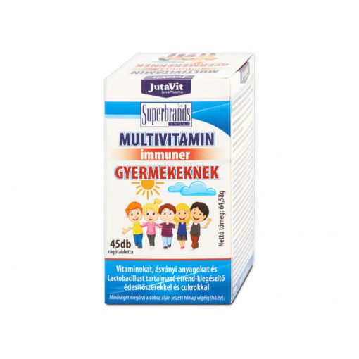 JutaVit Multivitamin Immuner rágótabletta Gyermekeknek 45db