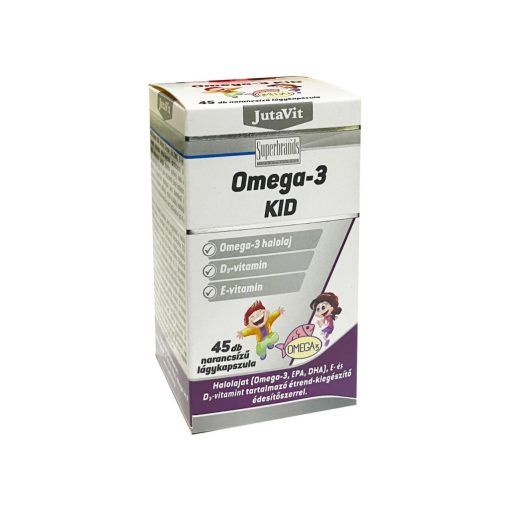 JutaVit Omega-3 Kid lágykapszula 45db - Narancs