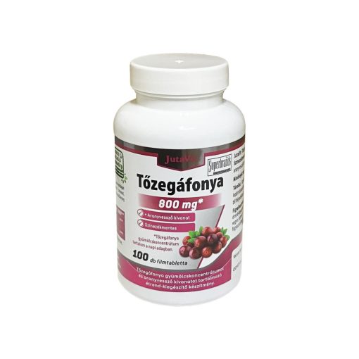 JutaVit Tőzegáfonya 800mg+Aranyvessző kivonat filmtabletta 100db