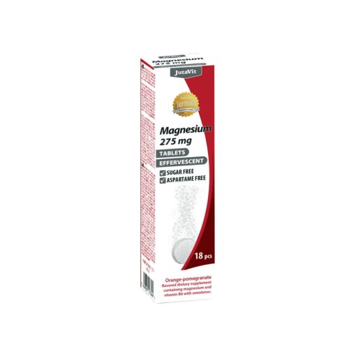 JutaVit Magnézium 275mg pezsgőtabletta 18db - Narancs-Gránátalma