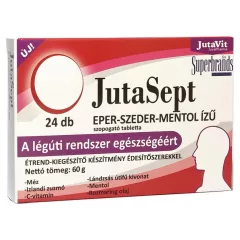   JutaVit JutaSept szopogató tabletta 24db - Eper-Szeder-Mentol