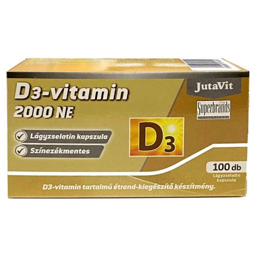 JutaVit D3-vitamin 2000NE 50µg lágykapszula 100db