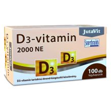 JutaVit D3-vitamin 2000NE 50µg lágykapszula 100db
