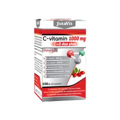JutaVit C-vitamin 1000mg C+D DUO Plus 100db