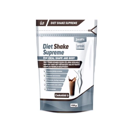 JutaVit Diet Shake Supreme fehérje Cukormentes 702g - Csokoládé