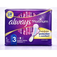   Always Platinum Ultra Soft egészségügyi betét 6db - Super extra (S3)