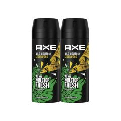   Axe férfi deo 48h 2x150ml DUO pack - Wild Mojito & Cedarwood
