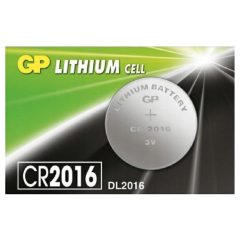 Gp lítium gombelem CR2016 3V - 1db
