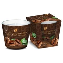 Bartek illatgyertya üvegpohárban Pörkölt kávé - Klasszikus fekete eszpresszó