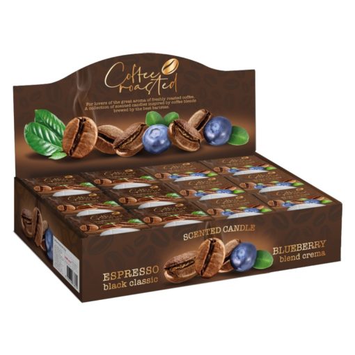 Bartek illatgyertya üvegpohárban Pörkölt kávé - Klasszikus fekete eszpresszó