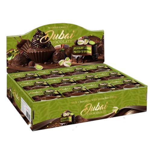 Bartek illatgyertya üvegpohárban - Dubai csokoládé