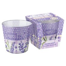 Bartek illatgyertya üvegpohárban - Lovely Lavender - Lavender Lemonade