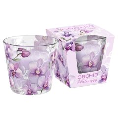 Bartek illatgyertya üvegpohárban - Orchid Phalaenopsis