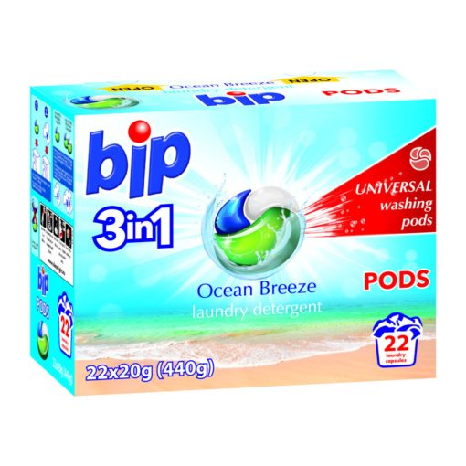 Bip mosókapszula 22db - 3in1 - Univerzális - Ocean Breeze