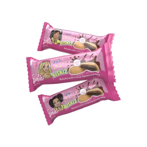 Biskiz kakaókrémmel töltött keksz 45g – Barbie