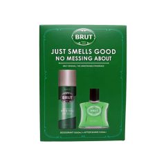   Brut férfi ajándékcsomag (deo 200ml + after shave 100ml) - Original