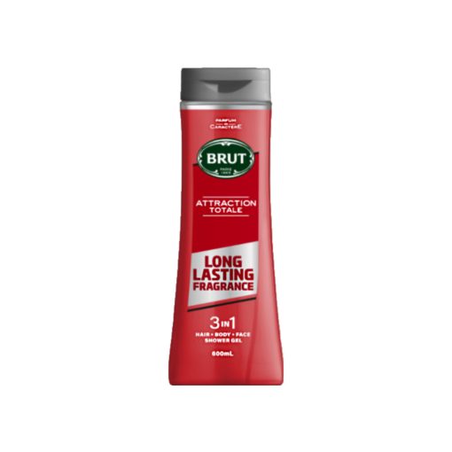 Brut férfi tusfürdő 3in1 600ml - Attraction Totale