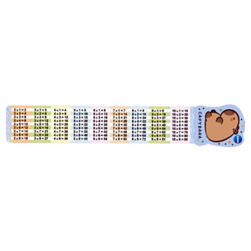 Centrum vonalzó hajlékony szorzótáblás 15cm - Capybara