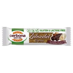   Cerbona gluténmentes Zabszelet 40g - Étcsokoládés-marcipános