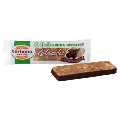 Cerbona gluténmentes Zabszelet 40g - Étcsokoládés-marcipános
