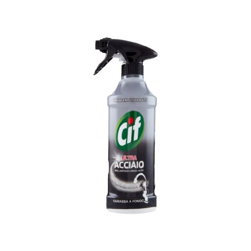 Cif Ultra Acciaio tisztító Spray 500ml - Rozsdamentes felületekre