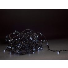 Entac Karácsonyi HIDEG fehér fényfüzér időzítővel és távirányítóval IP44 - 50 LED - 5m