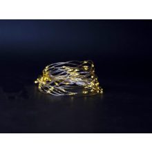 Entac Karácsonyi MELEG fehér fényfüzér BELTÉRI IP20 - 80 LED - 4m