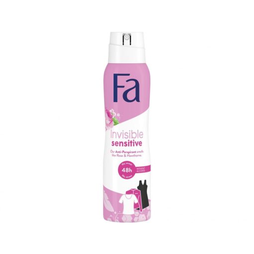Fa női deo SPRAY 150ml - Invisible sensitive - Rózsa és Galagonya