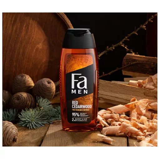 Fa men férfi tusfürdő és sampon 2in1 250ml - Red Cedarwood