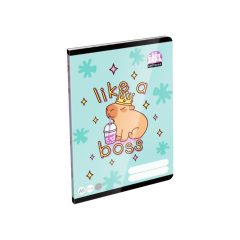 Lizzy Card 32 lapos füzet  A5 - Vonalas 21-32 - Capybara