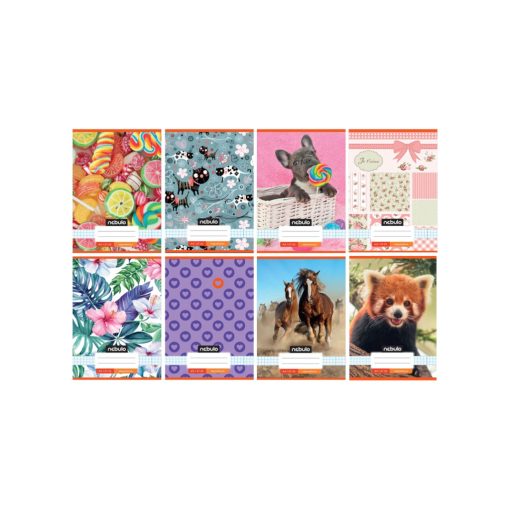 Nebulo Cuki mintás 32 lapos füzet  A/5 - Kockás 27-32