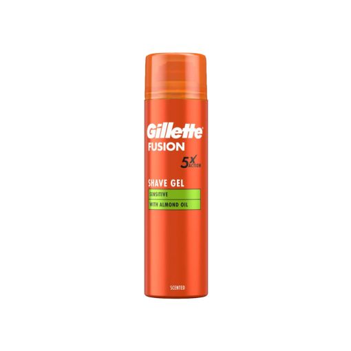 Gillette Fusion 5 borotvagél 200ml - Sensitive mandulaolajjal