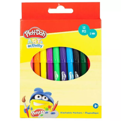Play-Doh Art Colorful kimosható filctoll 12 db-os