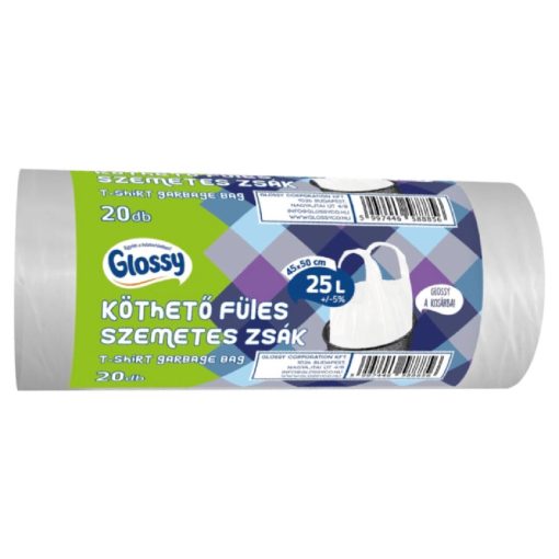 Glossy Köthető füles szemeteszsák 25L/20db (45x50cm)