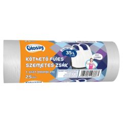 Glossy Köthető füles szemeteszsák 35L/25db (53x60cm)
