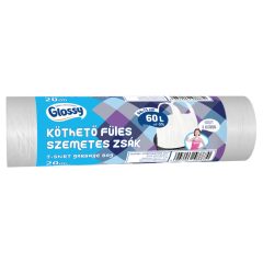 Glossy Köthető füles szemeteszsák 60L/20db (64x71cm)