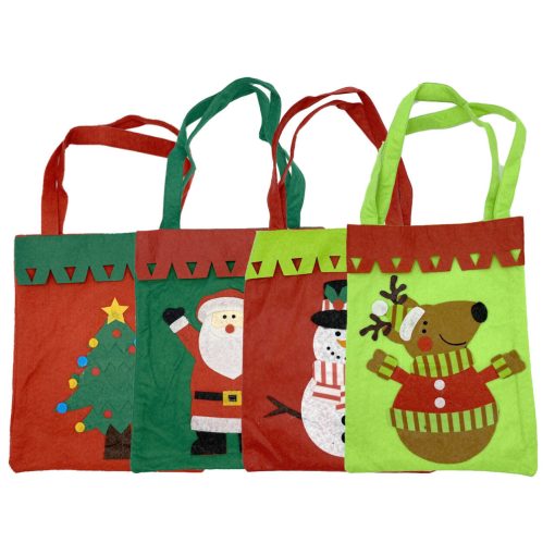 Karácsonyi filc táska – 21×27cm - Többféle minta