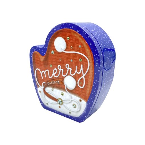 Karácsonyi fém díszdoboz - Merry Christmas