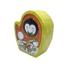 Karácsonyi fém díszdoboz - Let it snow