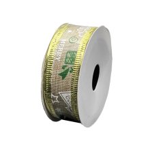 Karácsonyi szalag 1db - Natúr