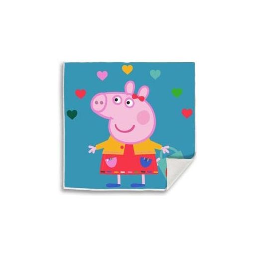 Peppa malac Hearts Mágikus Kéztörlő arctörlő, törölköző 30x30cm