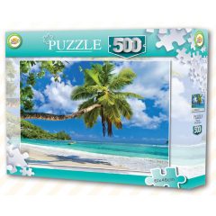 Seychelles Tengerpart Palm tree puzzle 500 db-os