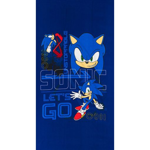Sonic a sündisznó Go Blur fürdőlepedő, strand törölköző 70x140cm (Fast Dry)