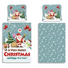 Karácsony Snowing ágyneműhuzat 140×200cm, 70×90 cm