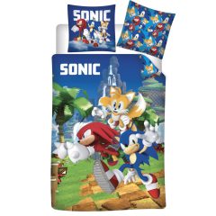   Sonic a sündisznó Speedy Dreams gyerek, ovis ágyneműhuzat 100×135cm, 40×60 cm